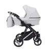 kunert lazzio premium light grey 09 silver frame 2 in 1 stroller side view