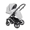 kunert lazzio premium light grey 09 silver frame 2 in 1 stroller sport