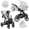 kunert lazzio premium light grey 09 copper frame 2 in 1 stroller