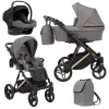 kunert lazzio premium mocca 10 copper frame 3 in 1 stroller