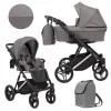kunert lazzio premium mocca 10 silver frame 2 in 1 stroller