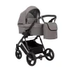 kunert lazzio premium mocca 10 silver frame 2 in 1 stroller front view