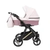 kunert lazzio premium pink 15 copper frame 2 in 1 stroller side view