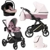 kunert lazzio premium pink 15 copper frame 3 in 1 stroller