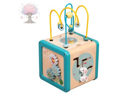 Dřevěná aktivity kostka