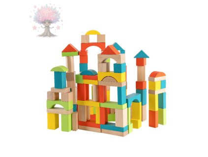Dřevěná stavebnice 100ks