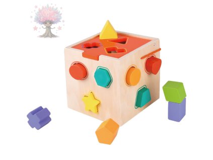 Dřevěná motorická kostka