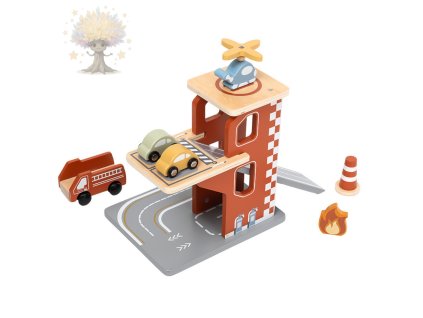 Dřevěná hasičská stanice