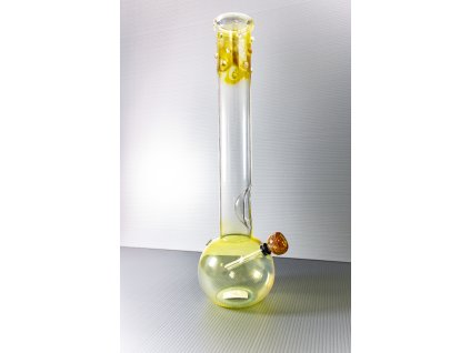 Bong ice sklo 40 cm zlatý s bankou