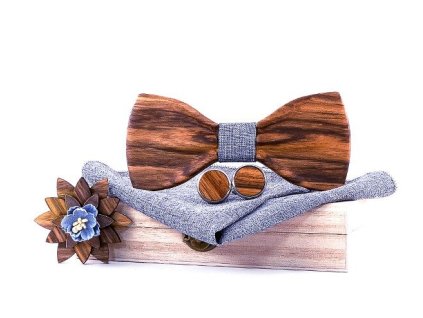 T330 C1 zebra wood handmade 3 d grey wooden bow t variants 0