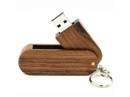 Walnut wood jaster wooden rotatable usb flash drive variants 1