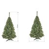 umely vanocni stromecek jedle NELA s siskami rozmery 120cm 75cm stromeckov