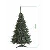 umely vanocni stromecek jedle LUX s bilymi konci 150cm stromeckov