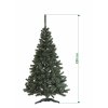 umely vanocni stromecek jedle LUX s bilymi konci 220cm stromeckov