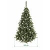 umely vanocni stromecek borovice PAULA s bilymi konci sirka 105cm stromeckov