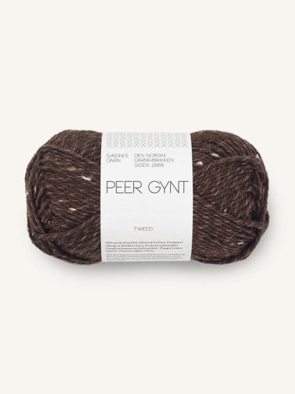 Peer Gynt 3085 - Mork Brun Natur Tweed