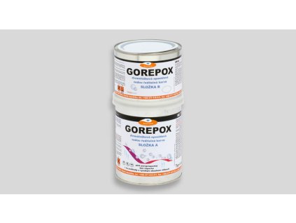 GOREPOX G, bílá, vodouředitelná epoxidová barva, lesklá, set 5kg