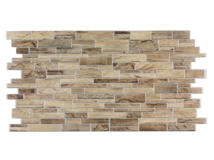 3D obkladový panel štípaný kámen hnědý