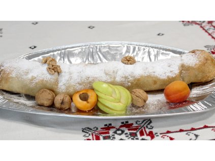 Pravá ťahaná štrúdľa ORECHOVÁ S MARHUĽAMI (celá noha pás) 900g