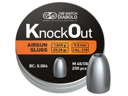 2722 1 diabolo jsb knockout slugs 200ks 216 cal 5 5mm