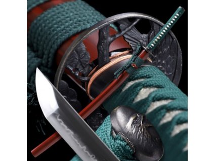 26668 washi japanese sword t 10 steel yokote choji hamon