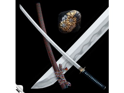 Deiji Japanese Katana - T-10 folded Steel, Yokote - Real Gunome Hamon