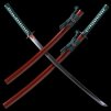 26668 17 washi japanese sword t 10 steel yokote choji hamon
