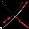 26674 11 reddo japanese katana t 10 steel yokote real hitatsura hamon