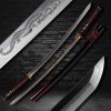 katana dragon horimono T-10 Carbon Steel, Real Suguha/Choji Hamon, Yokote