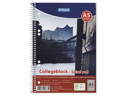 blok A5 COLLEGE linajkový 80 listov