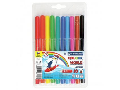 Fixy CENTROPEN 7550 Colour World sada 10 ks