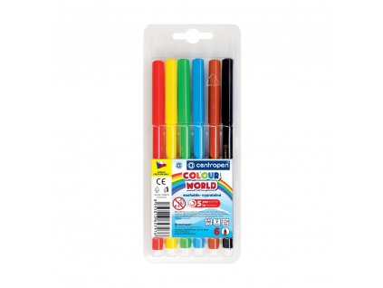 Fixy CENTROPEN 7550 Colour World sada 6 ks