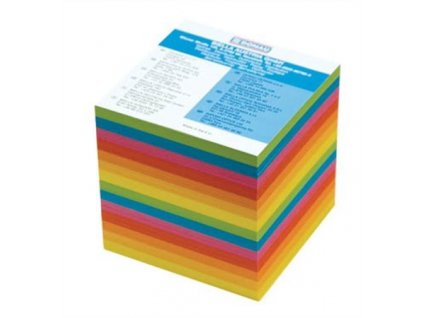 blok kocka nelepený farebný mix 9x9x8,5cm