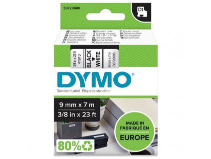 páska DYMO 40913 9mm, 7m, čierno biela