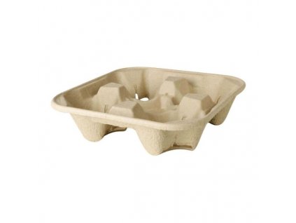 podnos na 4 poháre kartónový, 50ks v balení