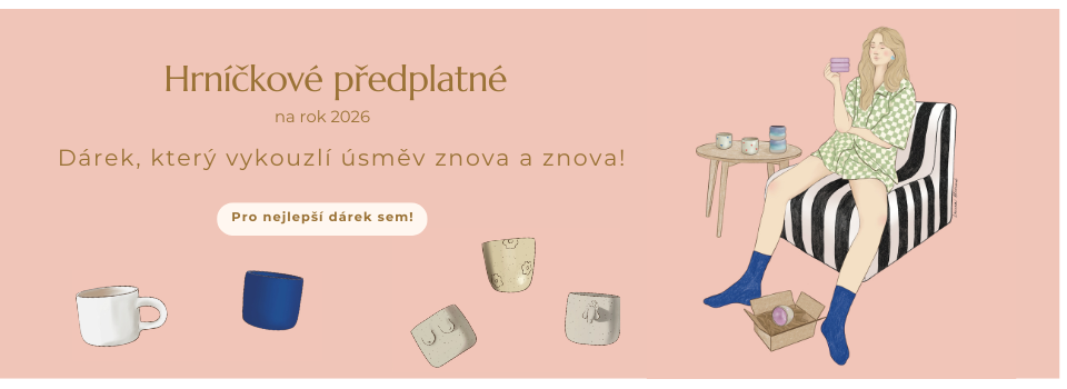 keramika leto hrnek kalíšek pastelové barvy darek predplatne