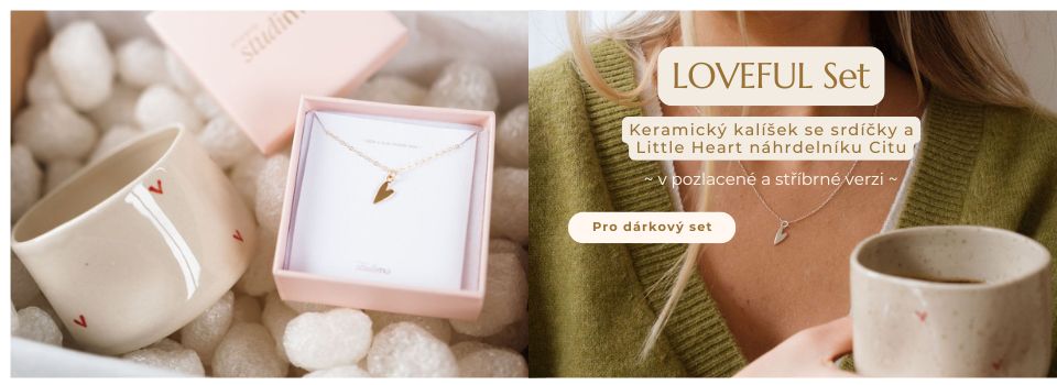 nahrdelnik pozlaceny tip na darek darek pro zenu srdce studimo gold filled pozlacene stribro