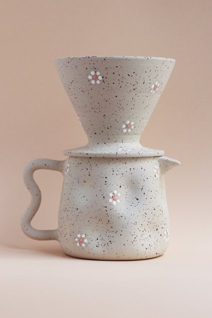 Set V60 a dekanteru s kytičkami