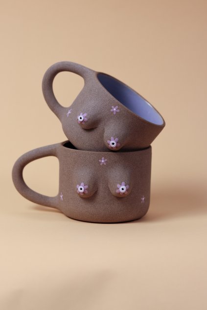 Prsáč hrnek toffee fialkový