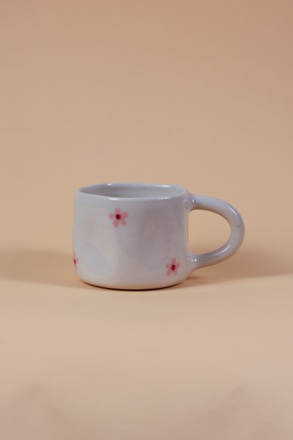 Hrnek s růžovými kytičkami 200 ml