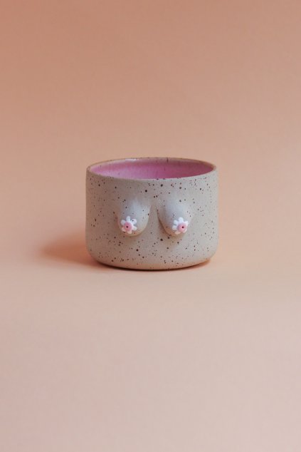 Prsáč kalíšek růžový s kytičkou