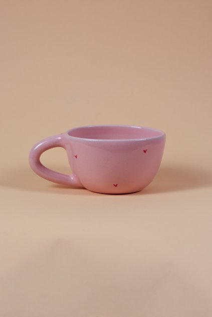 Hrnek otevřený růžový