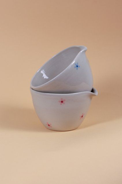 Chawan na matchu jarní kytičky béžový