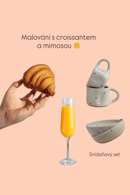 Malování s Croissantem a Mimosou