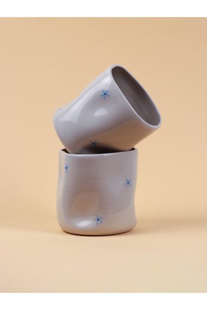 Iced cup modré jarní kytičky