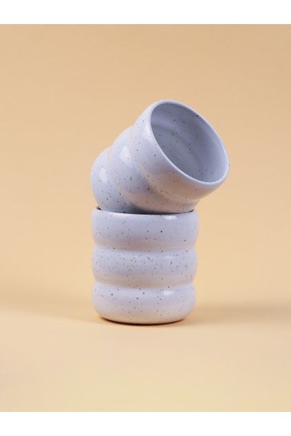 Iced cup bílý vlnka