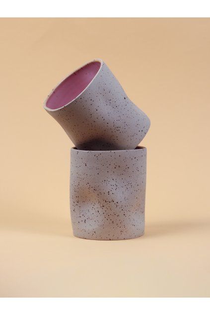 Iced cup naked tečkatý růžový