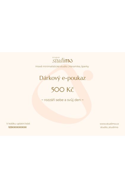 Dárkový e-poukaz 500 Kč