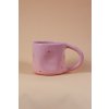 Čajový hrnek růžový se srdíčky