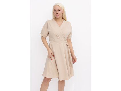 cze pl Svetle bezove saty s vazanim 25542 1